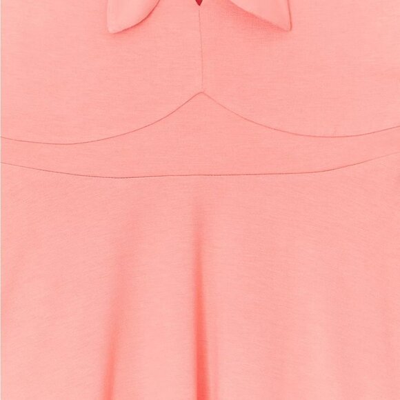 🆕SUPER SOFT CORAL TIE FRONT OFF SHOULDER PEPLUM - Picture 5 of 7